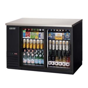 Everest Refrigeration EBB48G-SD 49in Wide Two Section Glass Door Back Bar Refrigerator 