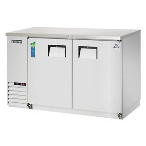 Everest Refrigeration EBB48-SS 49in Wide Two Section Solid Door Back Bar Refrigerator 