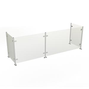 Duke Manufacturing TS412-74 73-1/2"W Full-Service Style Contemporary Food Shield