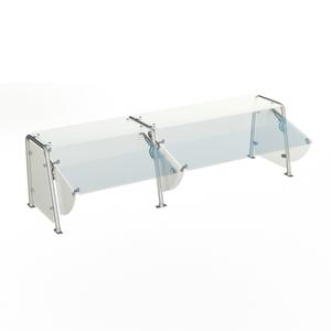 Duke Manufacturing TS462-74 73-1/2in Full/Self Service Contemporary Food Shield with Shelf 