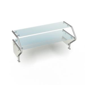 Duke Manufacturing TS482DD-32 31-1/2in W Dual Shelf Self-Service Contemporary Food Shield 