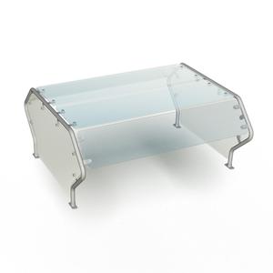 Duke Manufacturing TS482DS-46 45-1/2in Single Shelf Self-Service Double Sided Food Shield 