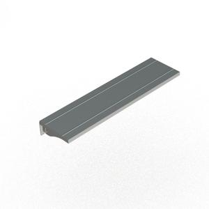Duke Manufacturing SOLID-FX-32CL-10 32in x 10in Stainless Steel Solid Tray Slide Cashier's Left 