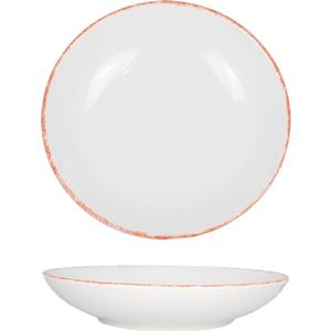 International Tableware, Inc PR-110-R Provincial 40oz European White Porcelain Pasta Bowl - 1dz 