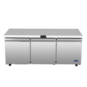 Atosa AUR72SD 72in Triple Door Undercounter Refrigerator 