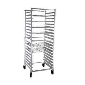 New Age NS947KD Full Height 20 Pan Mobile Aluminum Donut Screen Rack 