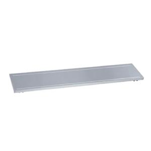 Duke Manufacturing SOLID-HD-6 88in Solid Stainless Steel Tray Slide with Hinged Brackets 
