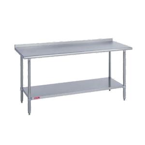 Duke Manufacturing 316S-2430-2R 24" x 30" Deluxe 16/300 Stainless Work Table 1-1/8" Riser