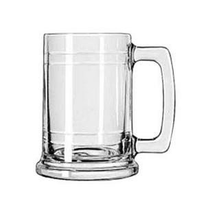 Libbey 5027 Maritime 15oz Clear Glass Beer Mug with Handle - 1dz 
