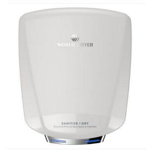 American Dryer S-774A SANITIZE + DRY™ Aluminum Sanitizing Dryer Two-Tone White