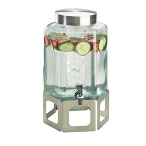 Cal-Mil 1111-55 10.75" x 11.5" Glass Body 2 Gallon Beverage Dispenser