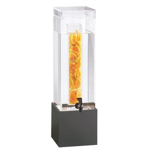 Cal-Mil 1527-3-96 Midnight Bamboo 8.25in x 9.75in Clear Beverage Dispenser 