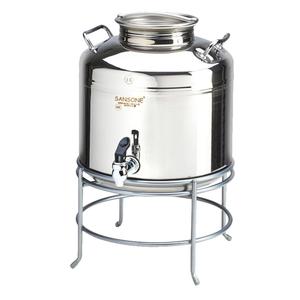 Cal-Mil 3497-3-55 14" x 14" x 18"H Stainless Steel 3 Gallon Beverage Dispenser