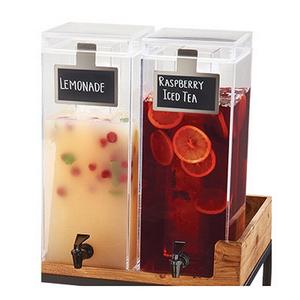 Cal-Mil 3554ICE 9.9"x 11"x 18.25"H Clear Acrylic 3 Gallon Beverage Dispenser