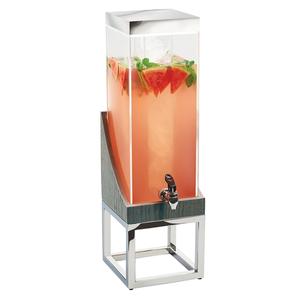 Cal-Mil 3804-3-83 Ashwood 8" x 8" x 26"H Gray Oak 3 Gallon Beverage Dispenser