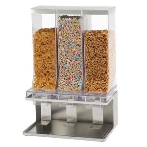 Cal-Mil 22355-3-55 17.5" x 12" Stainless Steel Cereal Dispenser w/ (3) Bins