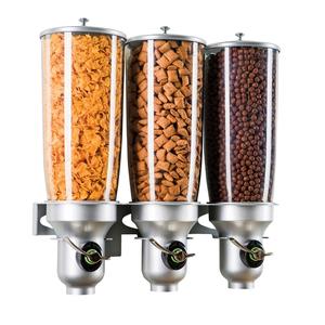 Cal-Mil 3518-3-39FF 18.5" x 6.75" x 19.75"H Platinum Cereal Dispenser