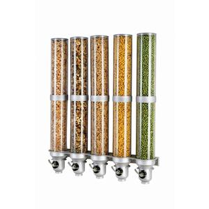 Cal-Mil 3618-5-39FF 31" x 6.5" x 38"H Plastic Free Flow Cereal Dispenser