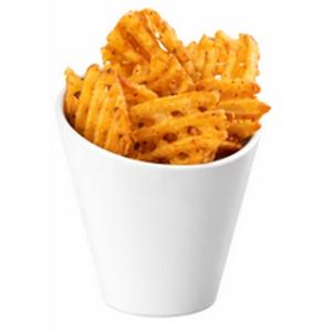 Cal-Mil 3600-15 4.25in Dia. x 4.25"H White Melamine French Fry Crock - 6 Each 