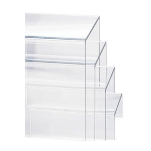 Cal-Mil 238 Classic 8in x 8in Clear Acrylic Nestable Display Riser Set 