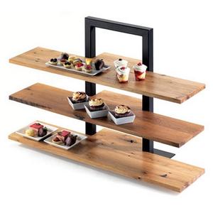 Cal-Mil 1449-68 Crushed Bamboo 32" x 11.5" x 0.5"H Display Riser Shelf
