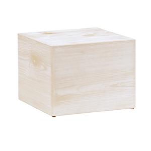 Cal-Mil 22420-9-113 Newport 12in x 12in x 9"H White-Washed Pine Wood Display Riser 