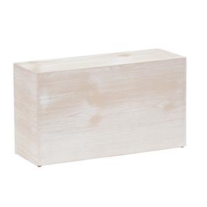 Cal-Mil 22428-11-113 Newport 20in x 7in x 11"H White-Washed Pine Wood Display Riser 