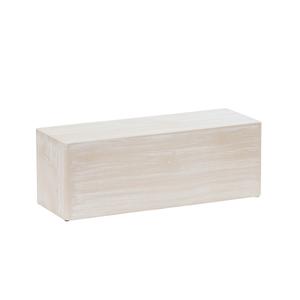 Cal-Mil 22428-7-113 Newport 20in x 7in x 7"H White-Washed Pine Wood Display Riser 