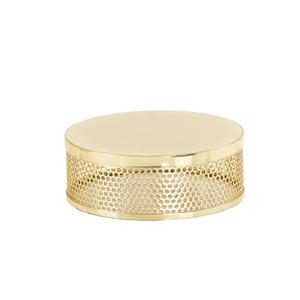 Cal-Mil 22916-3-116 Monaco 7.5in Dia. x 3"H Shiny Gold Display Riser 