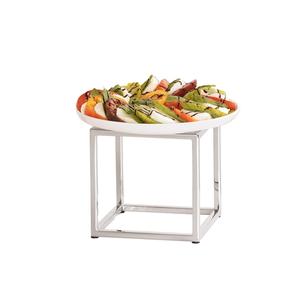 Cal-Mil 23201-8-49 8in x 8in x 8"H Chrome-Plated Metal Tube Display Riser 