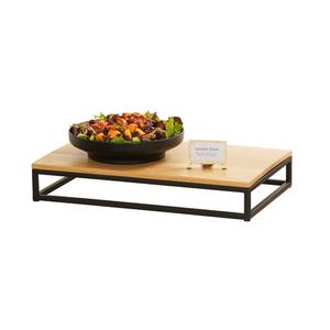 Cal-Mil 23854-3-13 Milo 12in x 20in x 3"H Black Metal Display Riser 