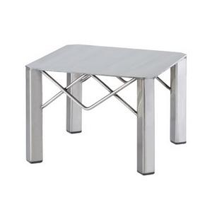 Cal-Mil 3417-7 Industrial 10in x 10in x 7"H Polished Metal Display Riser 