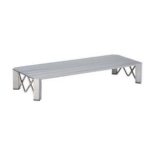 Cal-Mil 3418-3 Industrial 20in x 8in x 3"H Polished Metal Display Riser 