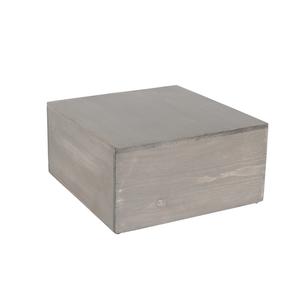 Cal-Mil 432-6-110 Aspen 12in x 12in x 6"H Gray Pine Wood Display Riser 
