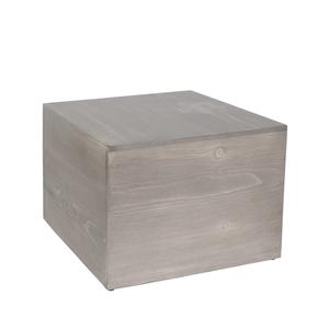 Cal-Mil 432-9-110 Aspen 12in x 12in x 9"H Gray Pine Wood Display Riser 