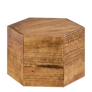 Cal-Mil 435-8-99 Madera 12in Dia. x 8"H Rustic Pine Hexagon Display Riser 