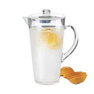 Cal-Mil 682 9" Dia. x 10"H Clear Polycarbonate 2 Liter Pitcher
