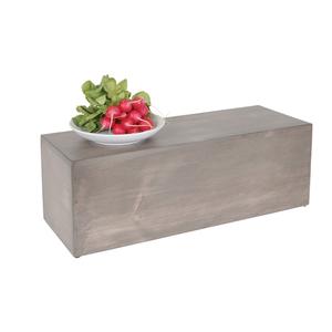 Cal-Mil 166-7-110 Aspen 20.5" x 7" x 7"H Gray-Washed Pine Wood Riser
