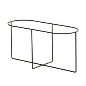 Cal-Mil 23864-10-13 Madison 20.5" x 8.25" x 10"H Black Wire Platter Riser