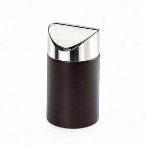 Cal-Mil 1717-96 Midnight Bamboo 5" Dia. x 7"H Countertop Trash Bin