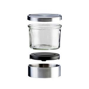 Cal-Mil 1851-4 4.25" Dia. x 4"H Glass 16 oz. Mixology Storage Jar - 3 Each