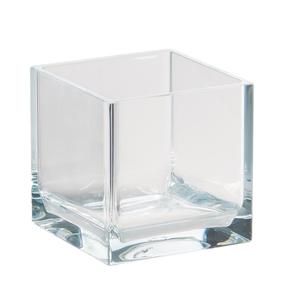 Cal-Mil 22055-4-12 4in x 4in x 4"H Square Polycarbonate Storage Jar - 3 Each 
