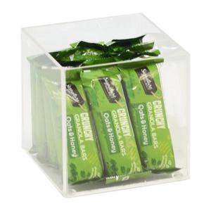 Cal-Mil 22311-4-12 4in x 4in x 4"H Crystal Clear Storage Box - 4 Each 