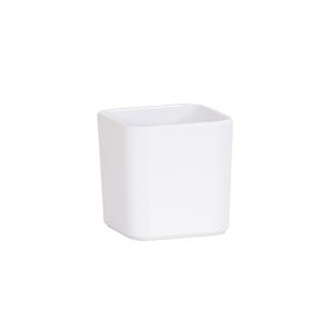 Cal-Mil 24021-4-15 Hudson 3.75" x 3.75" x 3.75"H White Melamine Storage Jar