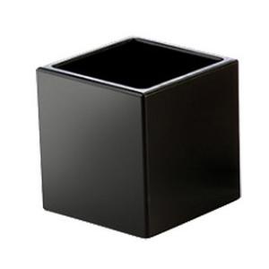 Cal-Mil C4X4-96 Midnight Bamboo 4" x 4" x 4"H Natural Storage Jar - 3 Each