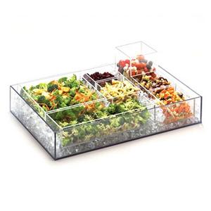 Cal-Mil 1391-12 Cater Choice 5in x 5in Clear Acrylic Square Box 