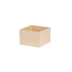 Cal-Mil 22311-4-71 Blonde 4in x 4in x 4"H Maple Wood Box - 4 Each 