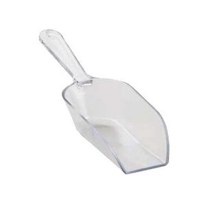 Cal-Mil 1029-3S 8.25in Clear Polycarbonate 3oz Scoop - 1dz 