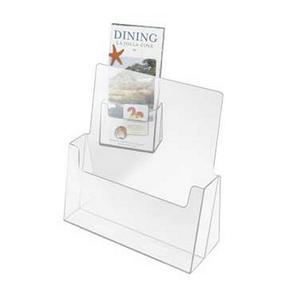 Cal-Mil 209 6" x 1.5" x 8"H Clear Acrylic Brochure Card Holder - 6 Each