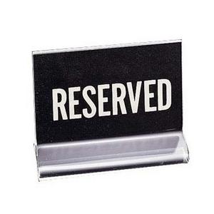 Cal-Mil 500 Classic 4.5" x 3.5"H Clear Acrylic "Reserved" Message Holder